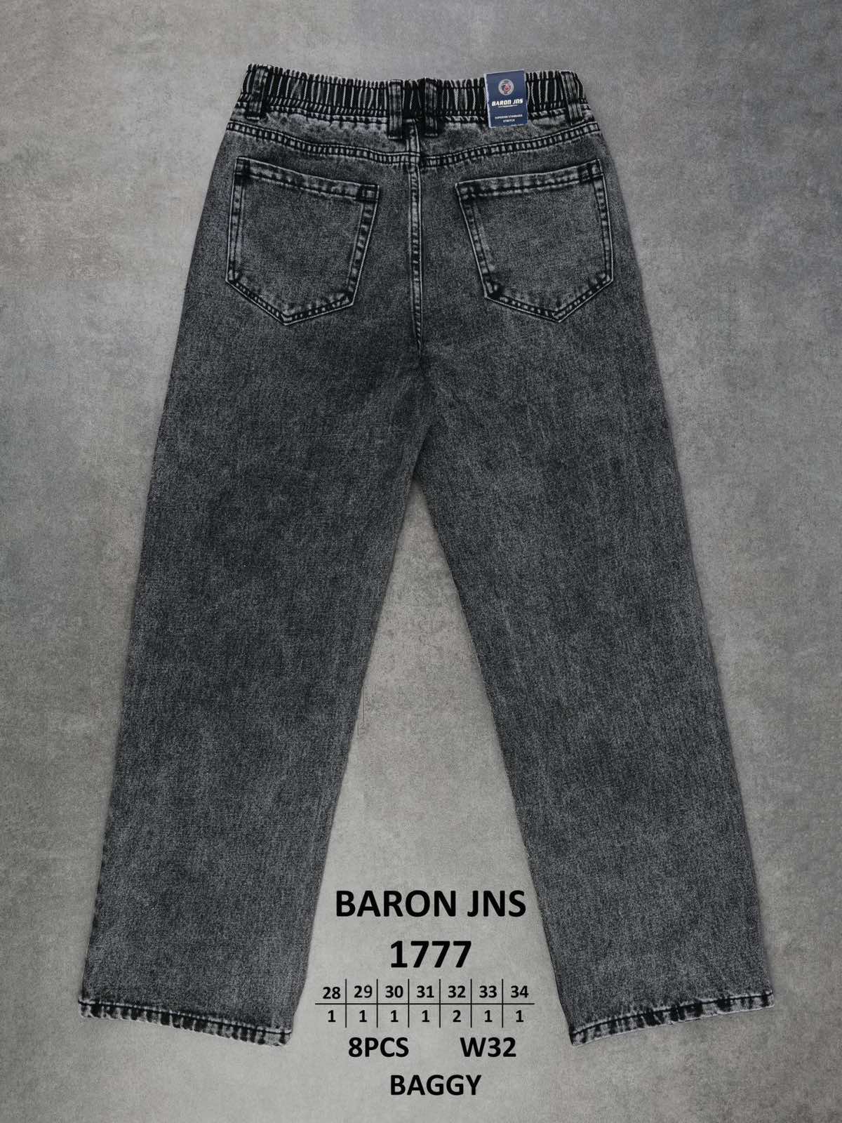 Джинсы God Baron (28-34) 1777 grey (деми)