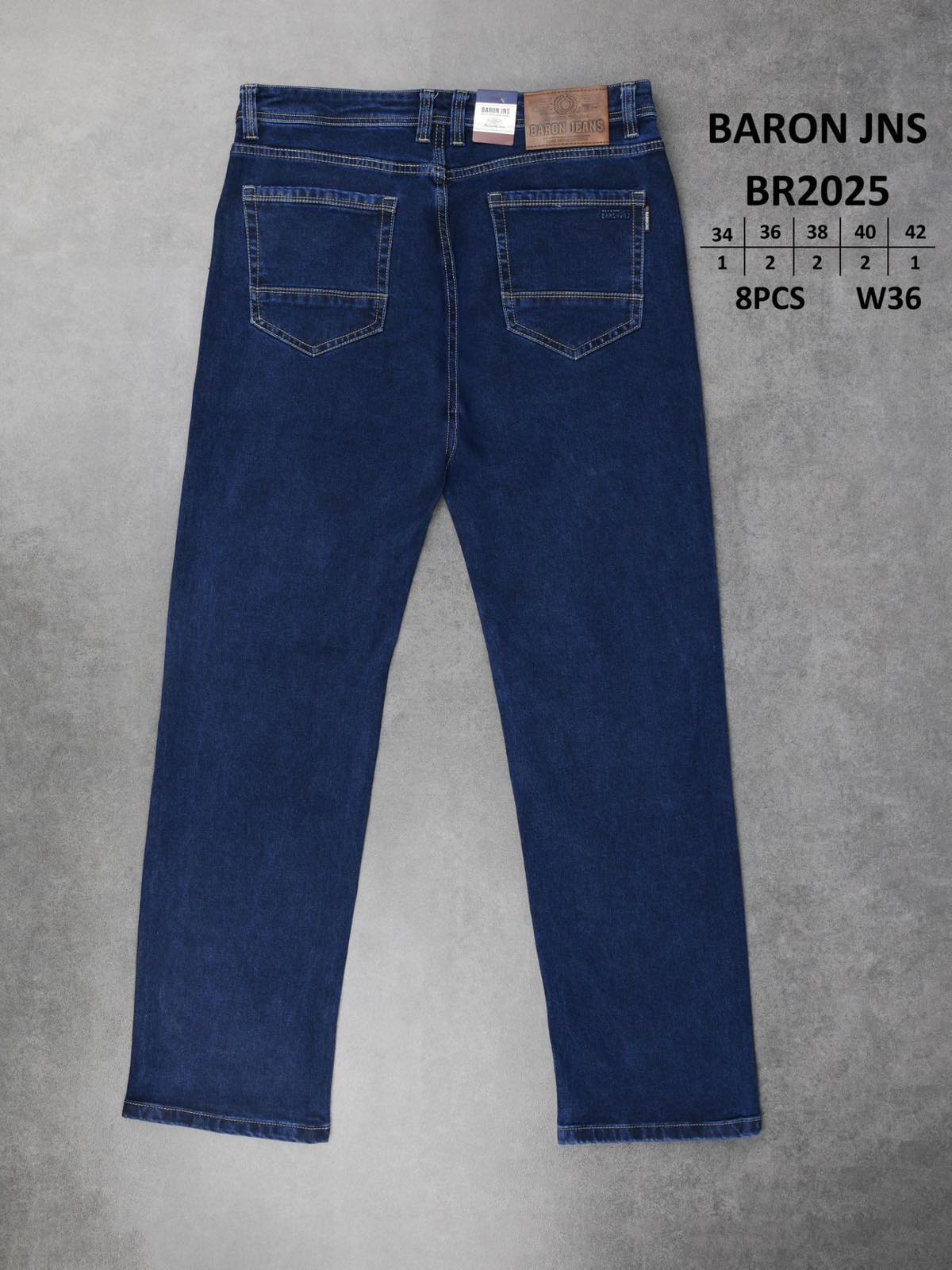 Джинсы God Baron (34-42) BR2025 blue (деми)