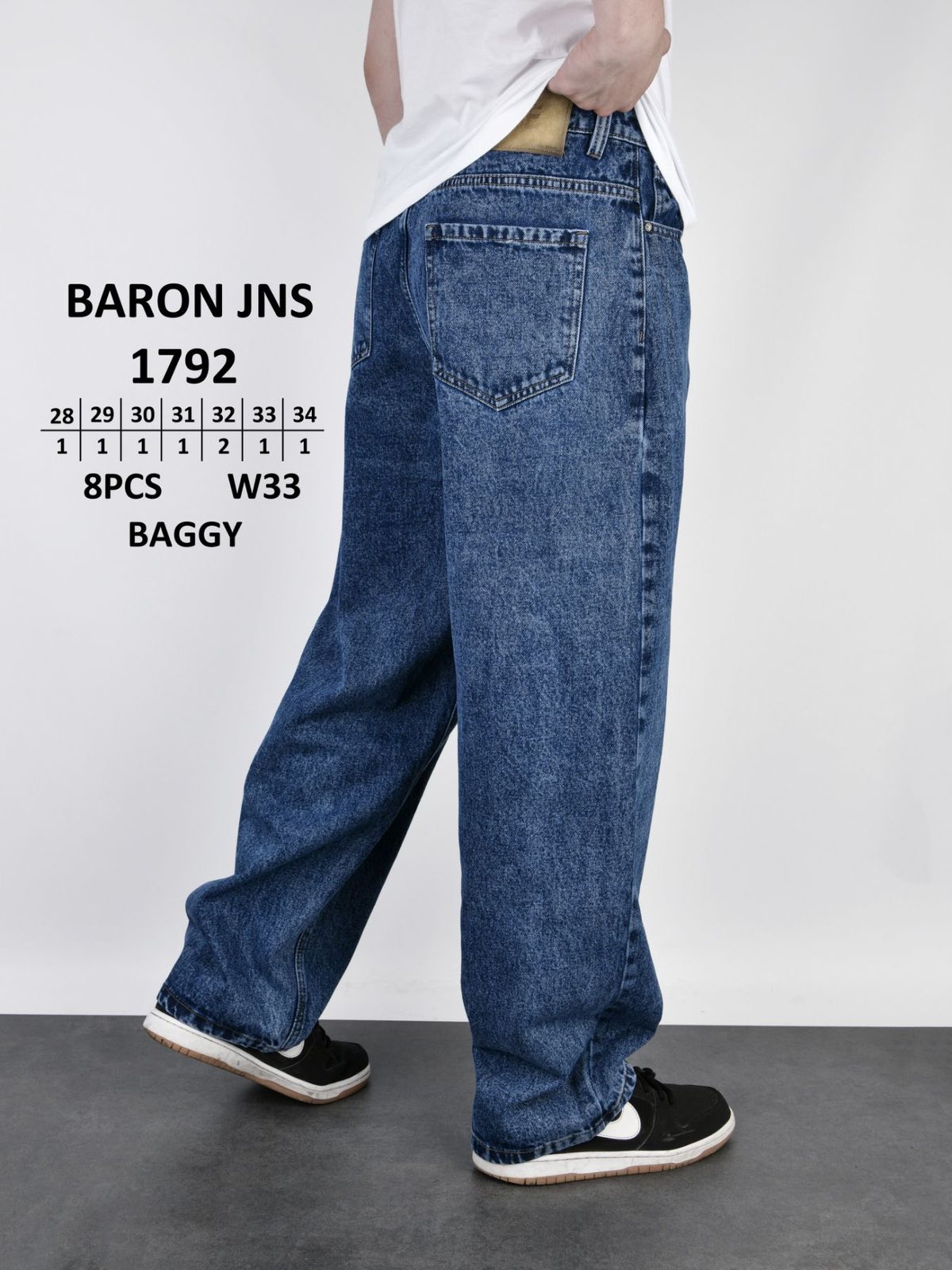 Джинсы God Baron (28-34) 1792 blue (деми)