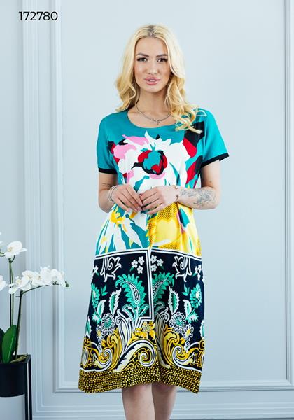 Платье Vehuiah (M-2XL) 172780 l.blue (лето)