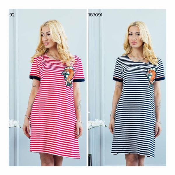 Платье Vehuiah (S-XL) 187091 navy (лето)