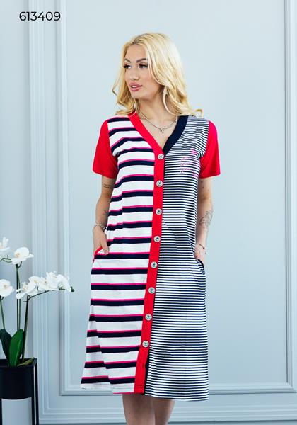 Халат Vehuiah (M-XL) 613409 red (лето)