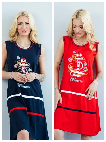 Платье Vehuiah (M-XL) VH57 navy (лето)