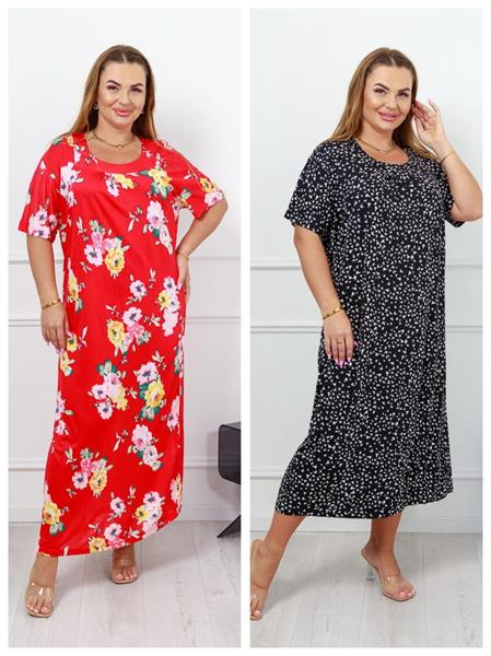 Платье Vehuiah (M-XL) VH72 red (лето)