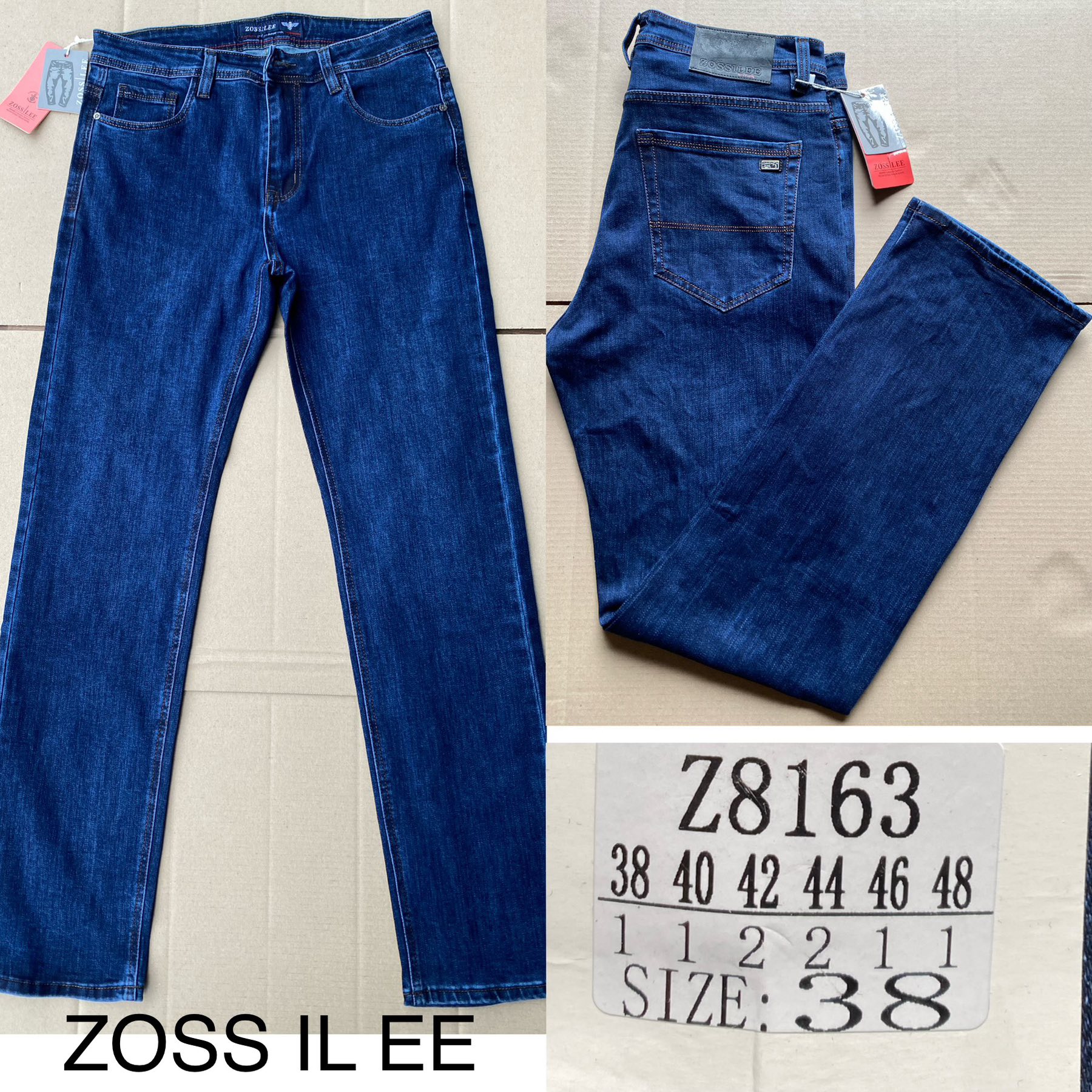 Джинсы God Baron (38-48) Z8163 blue (деми)