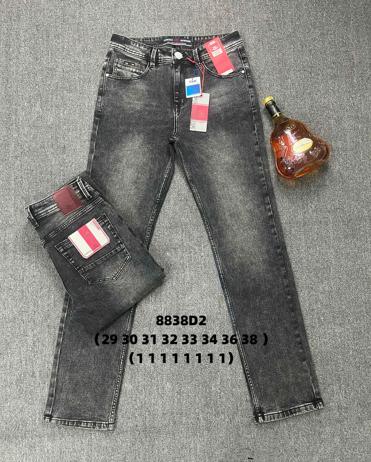 Джинсы God Baron (29-38) 8838 black (деми)