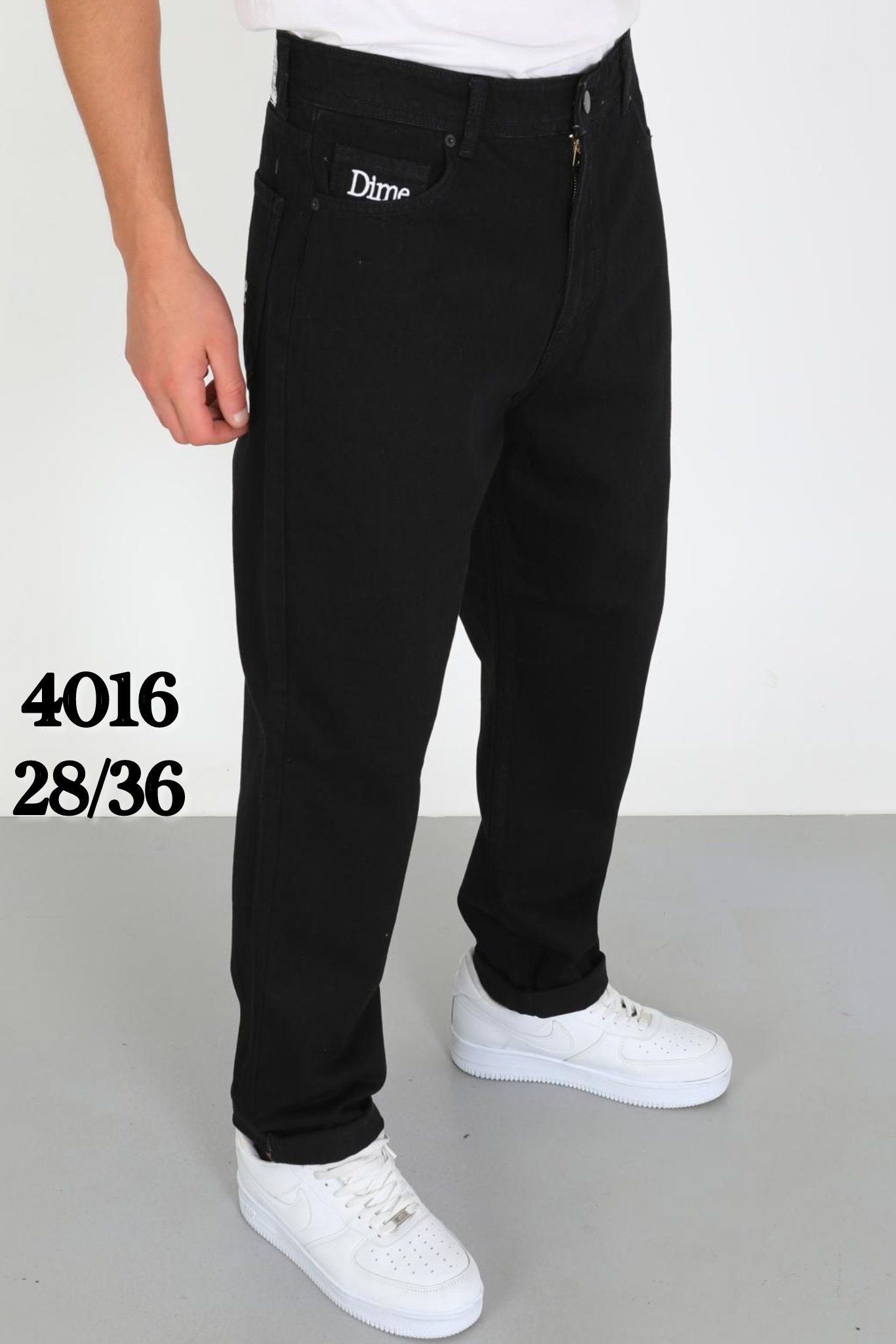 Джинсы God Baron (28-36) 4016 black (деми)