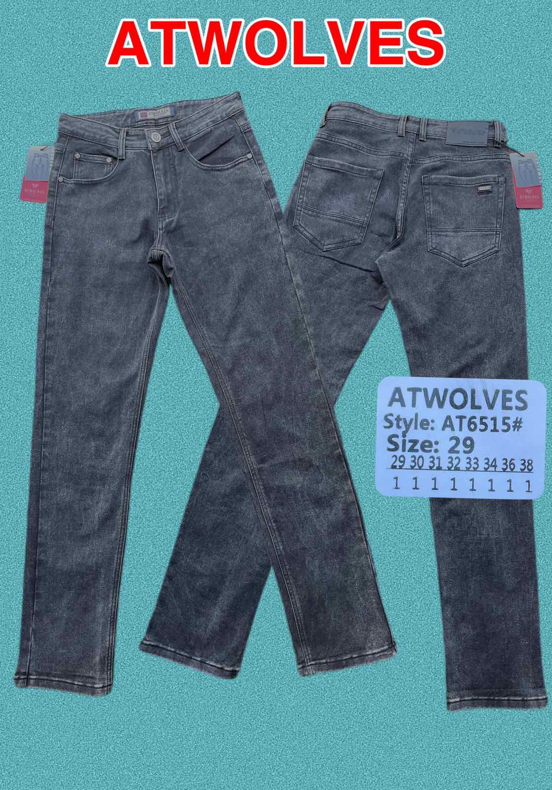 Джинсы God Baron (29-38) AT6515 blue (деми)