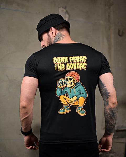 Футболка Madoka (M-3XL) 961 black (лето)