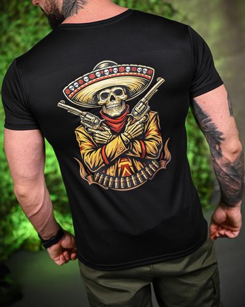 Футболка Madoka (M-3XL) 990 black  (лето)