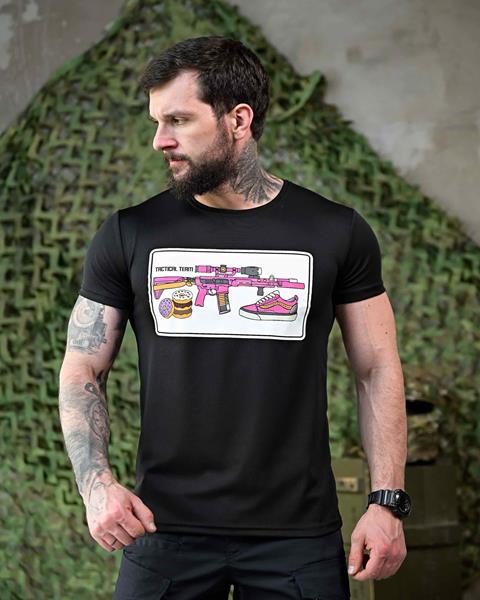 Футболка Madoka (M-3XL) 1059 black (лето)