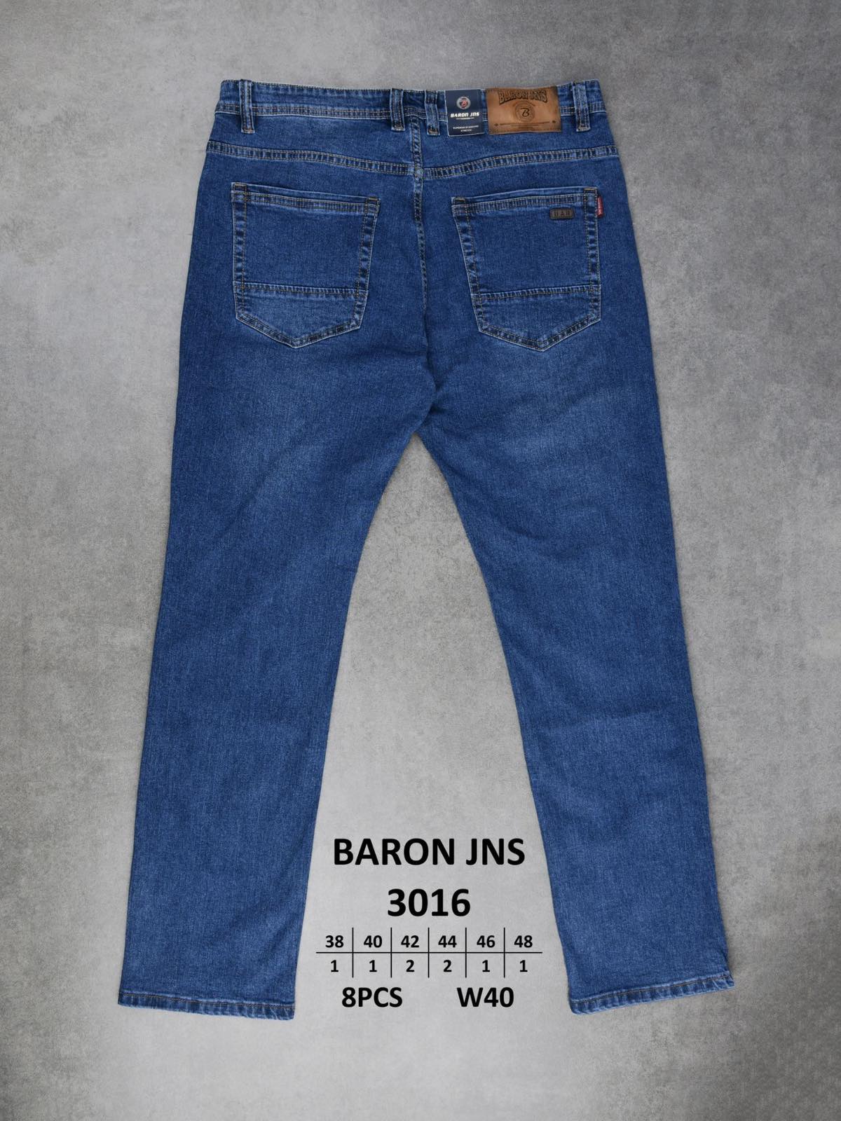 Джинсы God Baron (38-48) 3016 blue (деми)