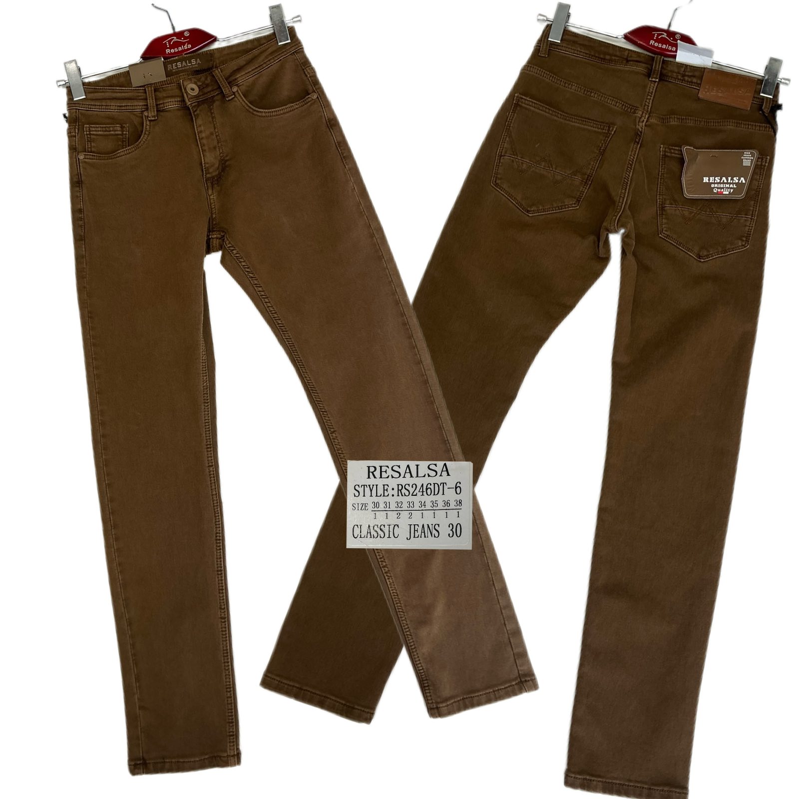 Джинсы God Baron (30-38) RS246DT-6 brown (деми)