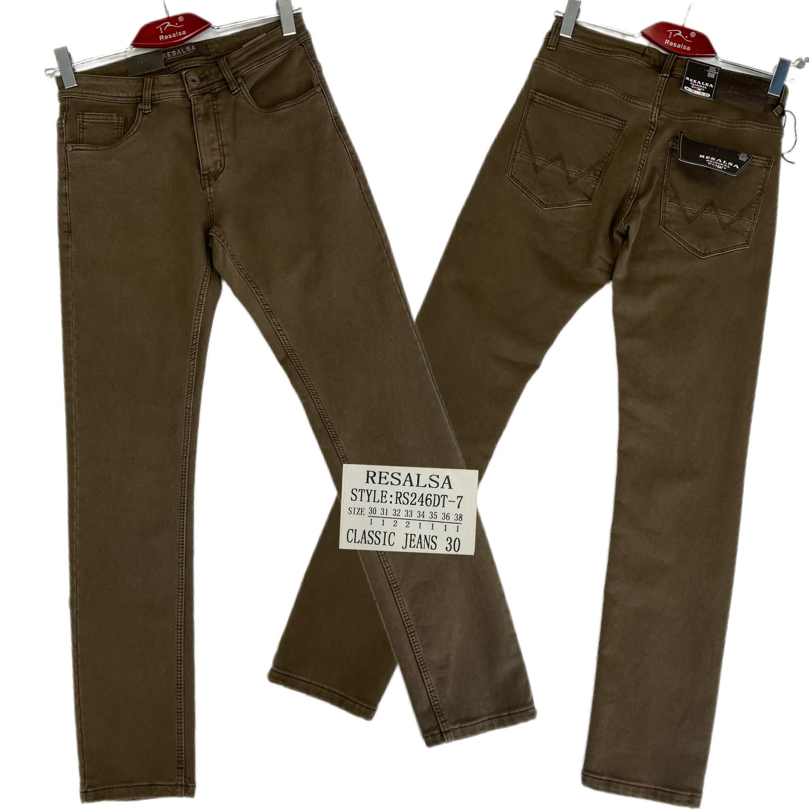 Джинсы God Baron (30-38) RS246DT-7 brown (деми)