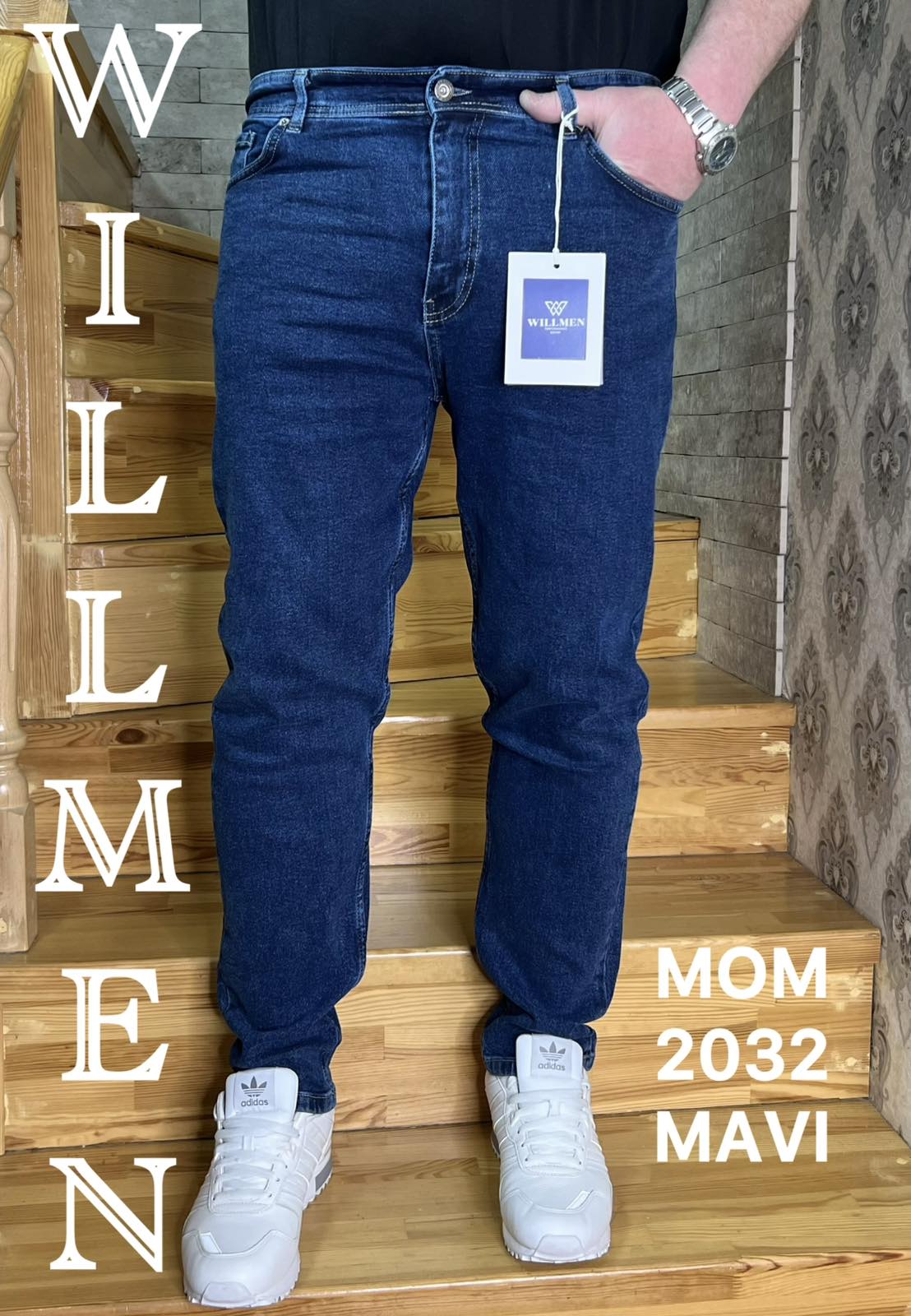 Джинсы God Baron (27-34) 2032-2 blue (деми)