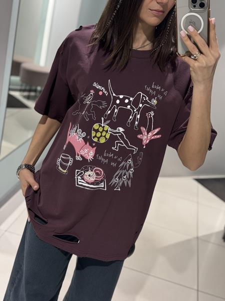 Футболка Comod (one size) 25396-23 brown (лето)