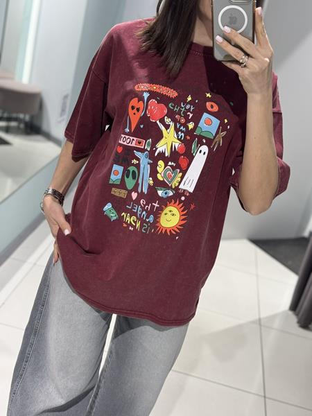 Футболка Comod (one size) 8171 wine (лето)