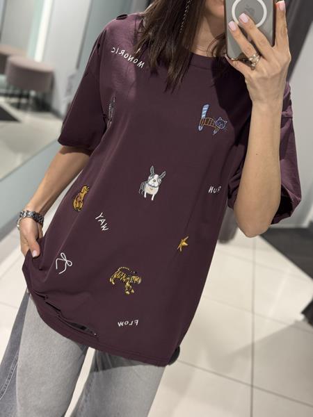 Футболка Comod (one size) 25396-21 brown (лето)