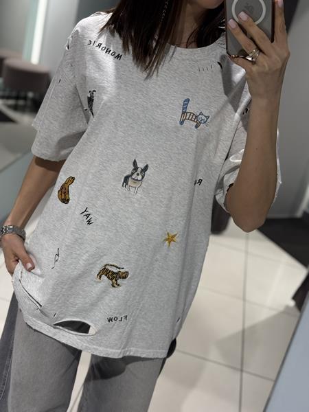 Футболка Comod (one size) 25396-21 grey (лето)