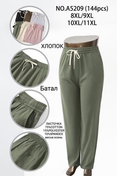 Штаны спорт Hoan (8XL-11XL) A5209 mix (деми)