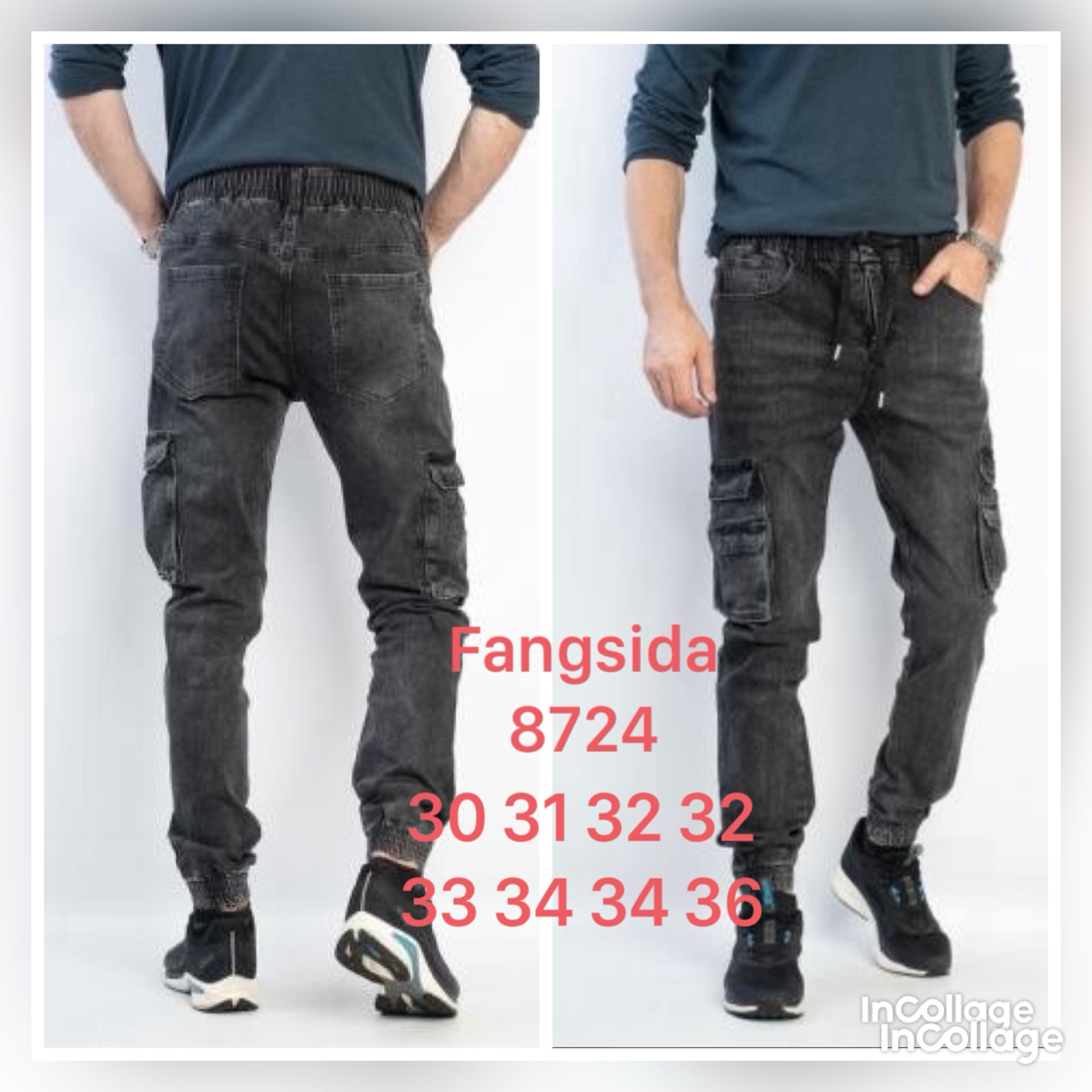 Джинсы God Baron (30-36) 8724 black (деми)