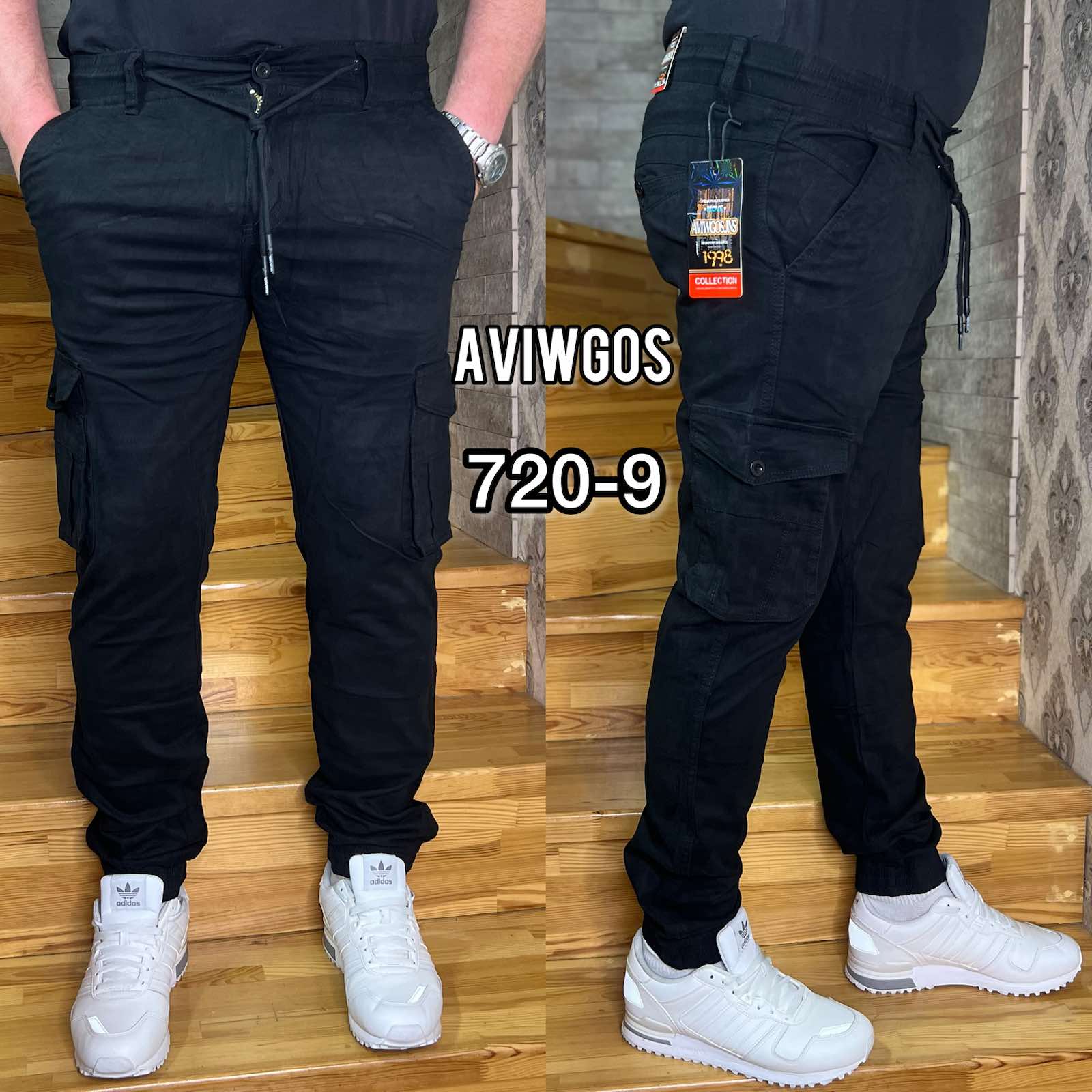 Джинсы God Baron (27-34) 720-9 black (деми)