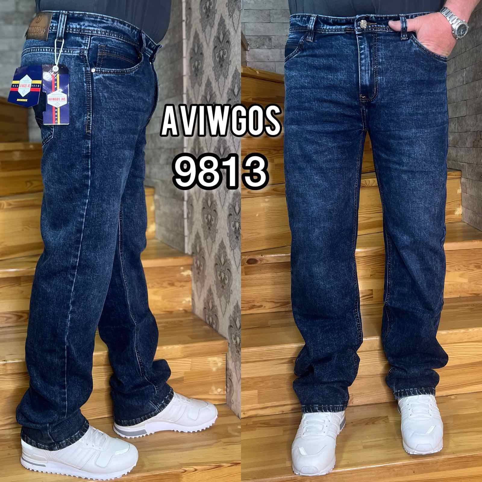 Джинсы God Baron (32-38) 9813 blue (деми)