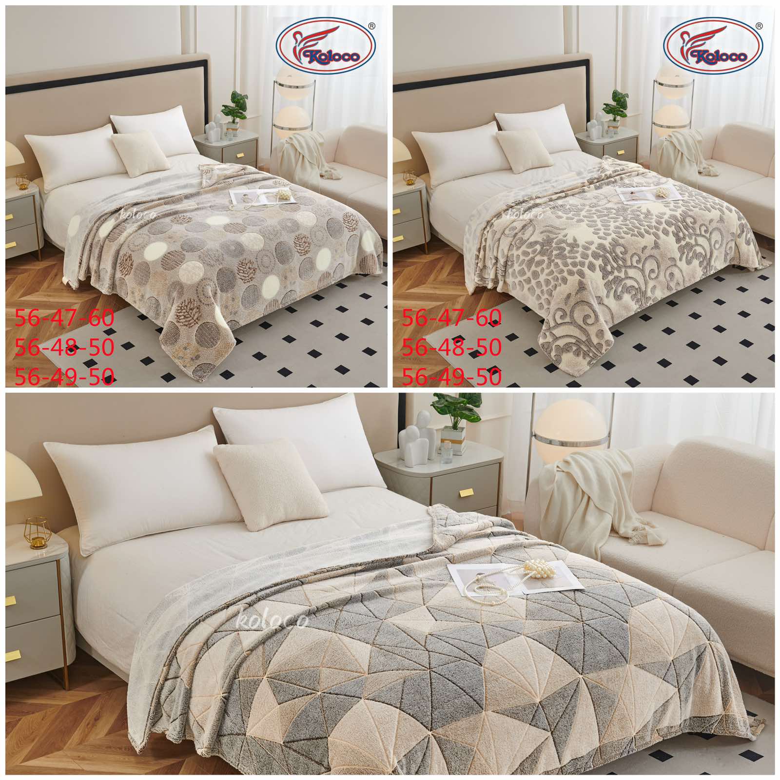 Покрывало Koloco (200*230) 56-49-50 (деми)