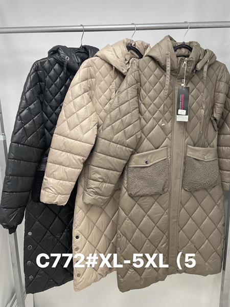 Куртка Jacket (XL-5XL) C772 l.beige (деми)