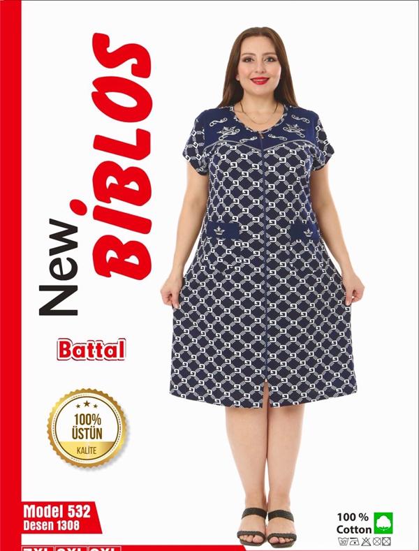 Халат Cotpark (7XL-9XL) 532 navy (лето)