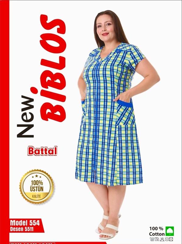 Халат Cotpark (7XL-9XL) 554 l.blue (лето)