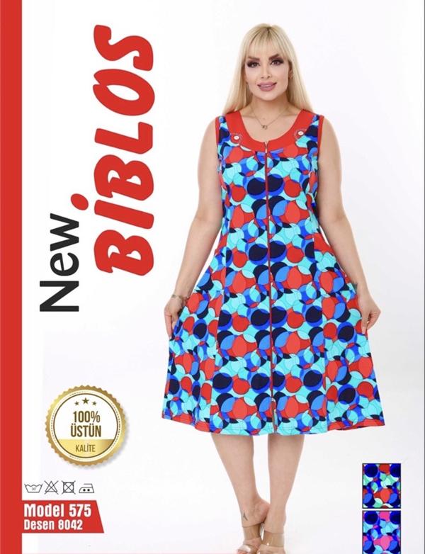 Халат Cotpark (3XL-6XL) 575 l.blue (лето)