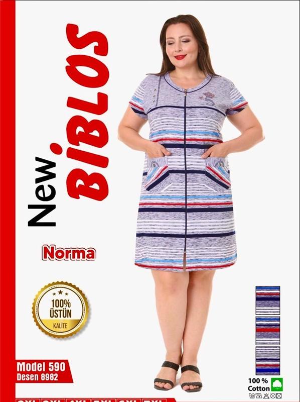 Халат Cotpark (2XL-7XL) 590 white (лето)