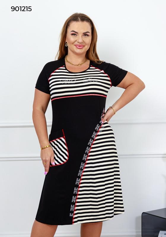 Платье Fantasy (2XL-4XL) 901215 black (лето)