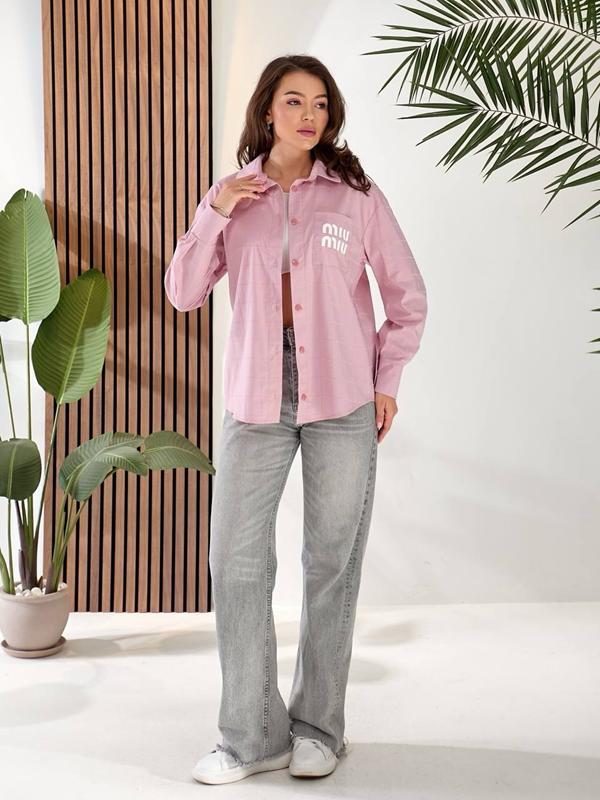 Рубашка Lelis (42-48) 1073 pink (деми)