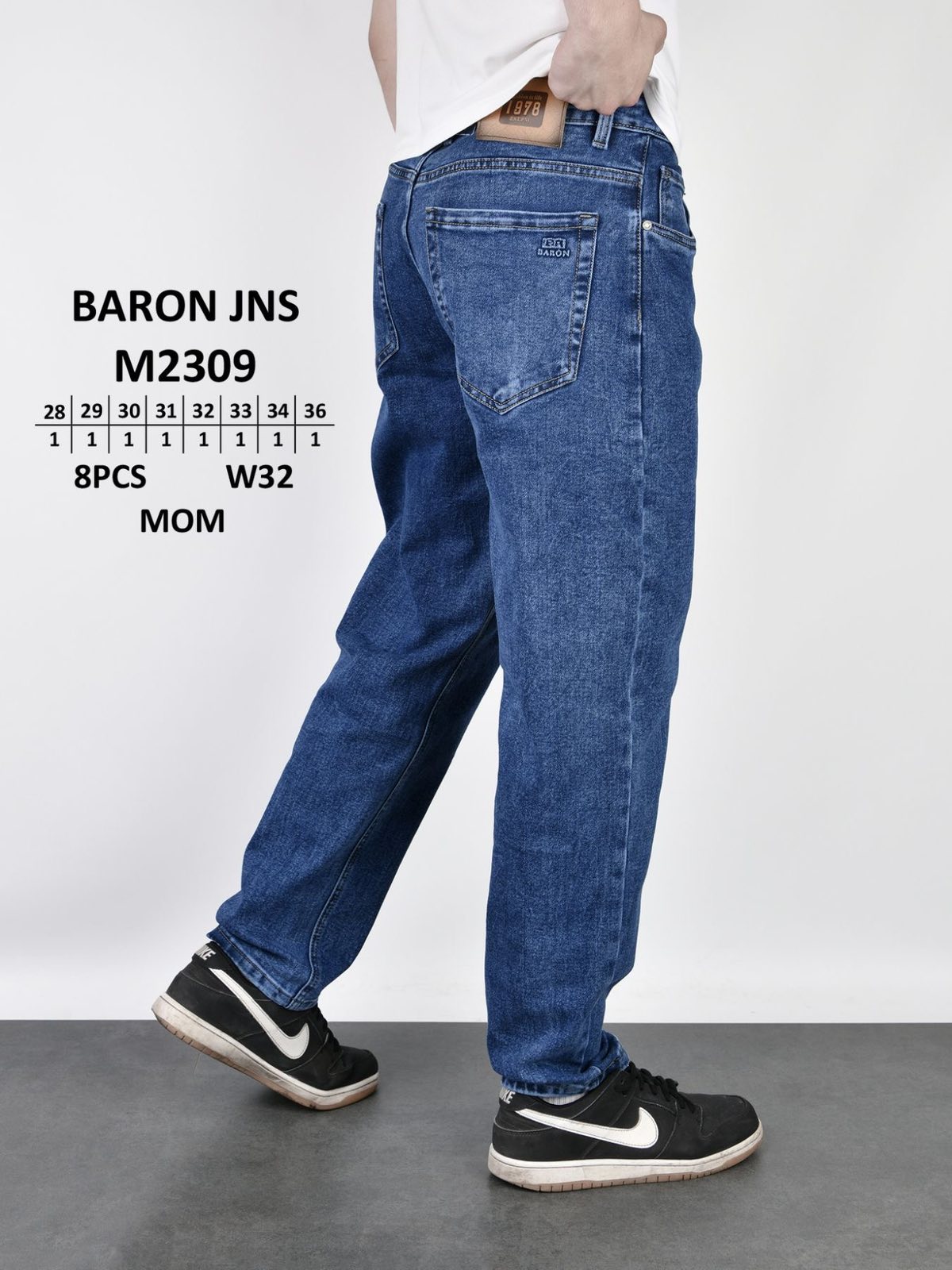 Джинсы God Baron (28-36) M2309 blue (деми)