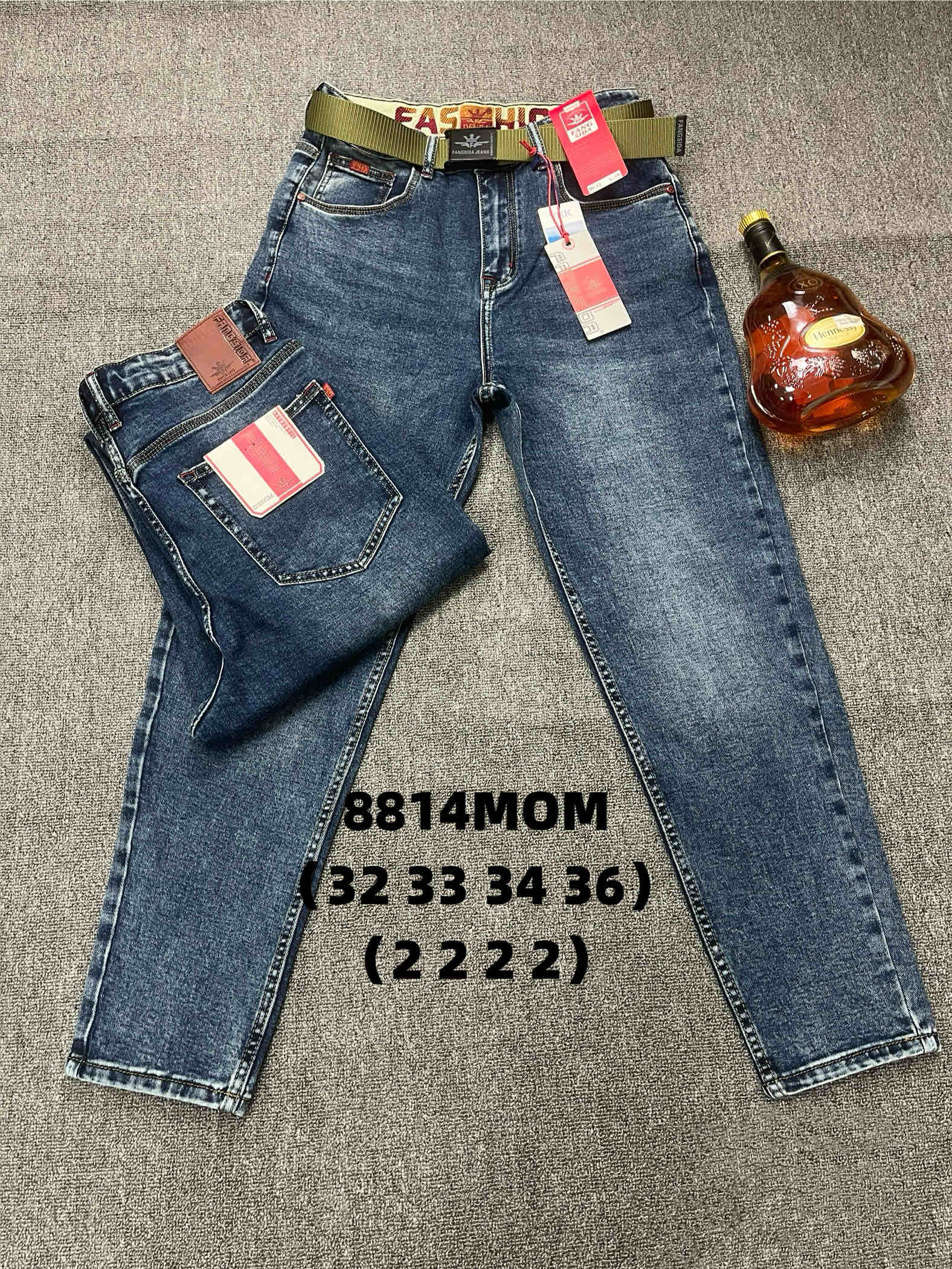 Джинсы God Baron (32-36) 8814 blue (деми)