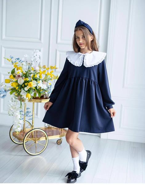 Платье Seven Zikina (122-152) 1329 navy (деми)