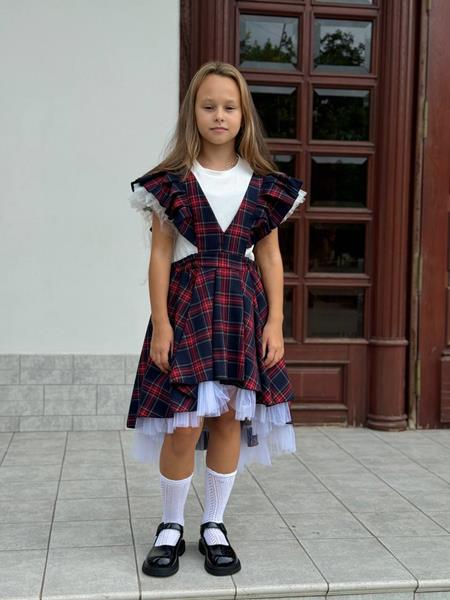 Сарафан Seven Zikina (128-152) 1337 navy-red (лето)