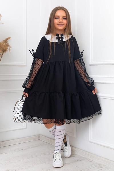 Платье Seven Zikina (128-152) 710 black (деми)