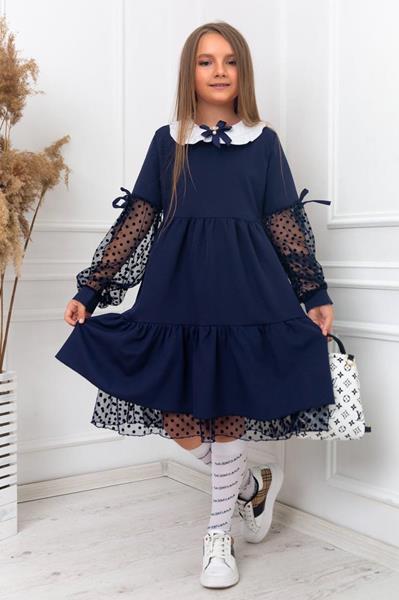 Платье Seven Zikina (128-152) 710 blue (деми)