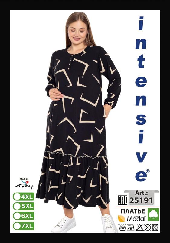 Платье Cotpark (4XL-7XL) 25191 black (лето)