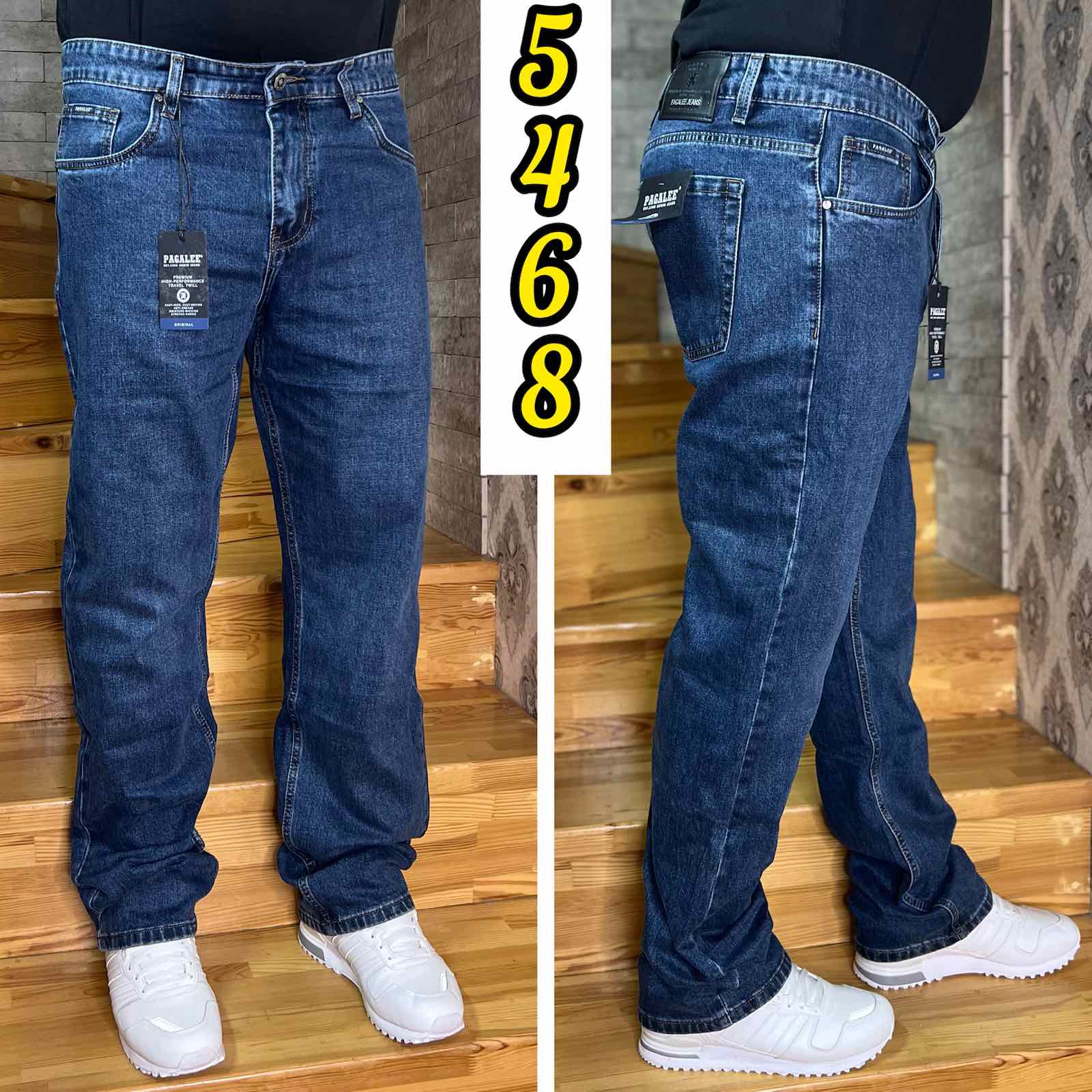 Джинсы God Baron (32-42) 5468 blue (деми)