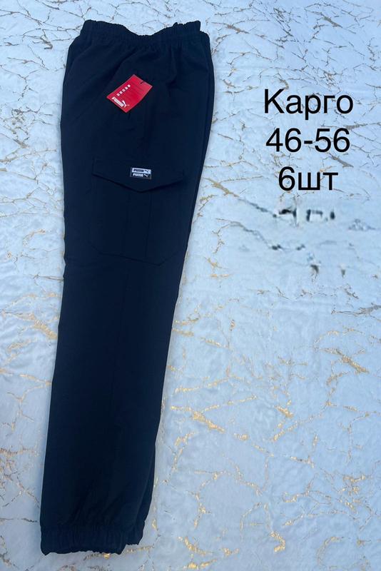 Штаны спорт Lina (46-56) L107 navy (деми)