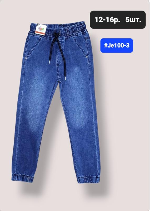Джинсы MMZ (12-16) JE100-3 l.blue (деми)