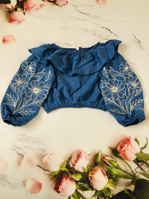 Блузка Moda school (122-140) M75 blue (деми)