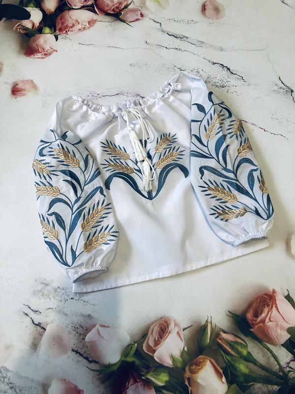 Вышиванка Moda school (104-122) M60 white (деми)