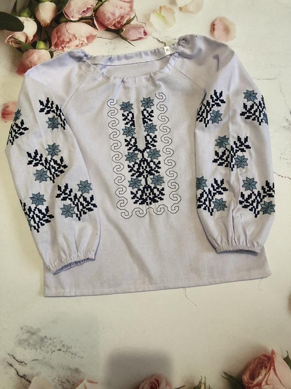 Вышиванка Moda school (128-146) M68 white (деми)