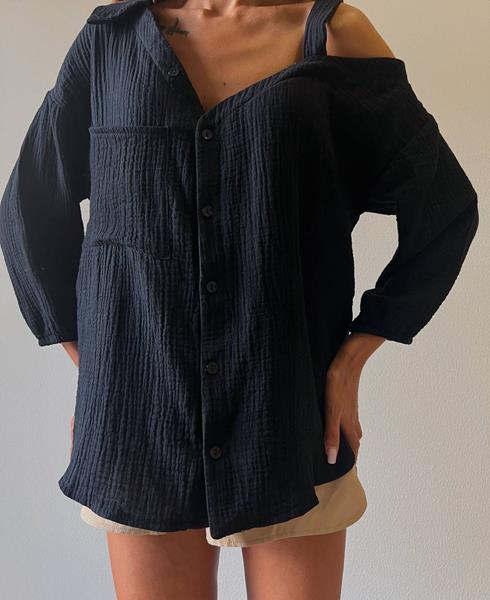 Рубашка Safina (48) 726 black (лето)