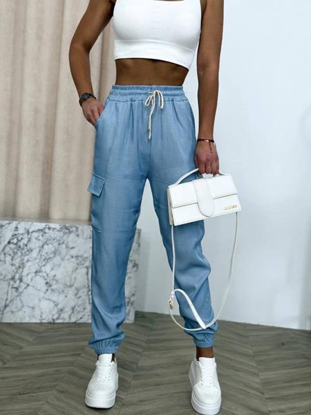 Штаны спорт Safina (42-52) 727 l.blue (деми)